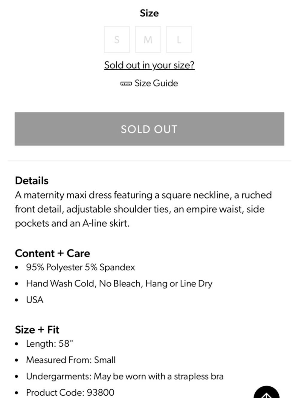 Pinkblush Maternity Maxi Dress with Tie-Shoulder Straps - Picture 4 of 4